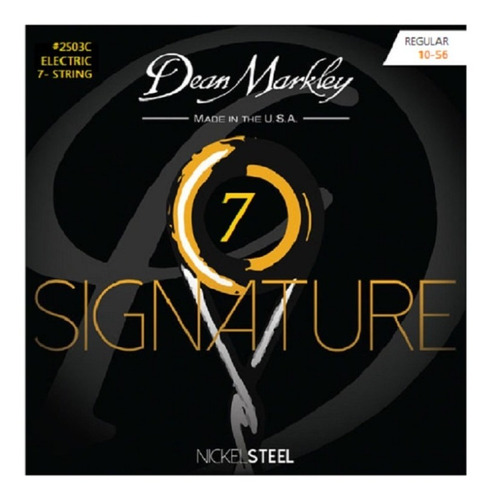 Encordoamento Guitarra 7 Cordas Dean Markley Signature 2503c