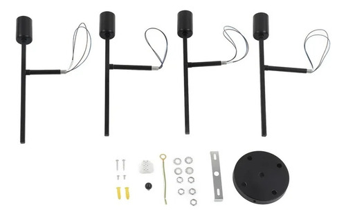 Lámpara De Techo Moderna Ajustable 4 Ampolletas Led