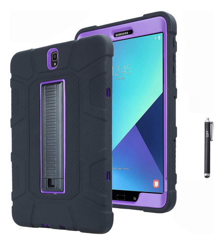 Funda Para Samsung Galaxy Tab S3 - Negra/violeta