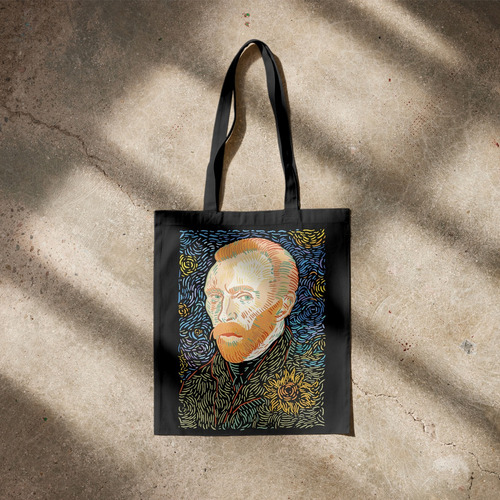 Bolso Totebag De Loneta Retrato De Van Gogh