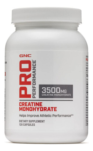 Gnc Monohidrato De Creatina Pro Performance Mg - 120 Cápsu.