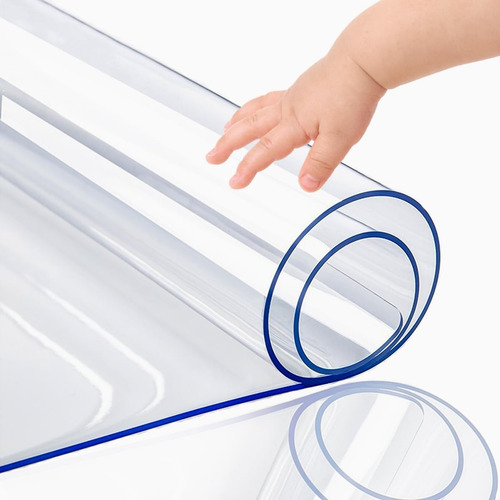 Protector Mesa Rectangular Transparente Mantel Pvc 120x80cm
