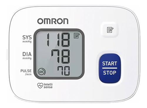 Tensiómetro digital de muñeca automático Omron HEM-6161-E blanco