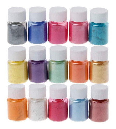 15 Colores En Polvo, Colorantes, Resina Epoxi, Perla Natural