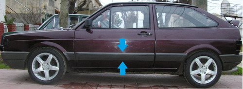 Vw Gol 1992 / 1993 Bagueta De Puerta Izquierda Negra O Gris