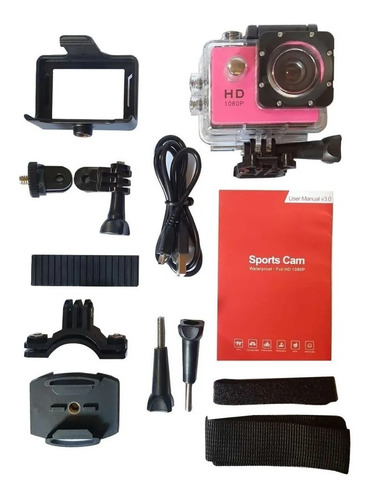 Imagen 2 de 2 de Camara Deportiva Sumergible Full Hd 1080p