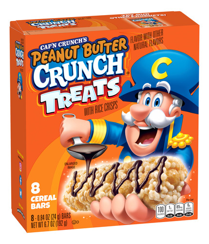 Cap'n Crunch Peanut Butter Treats With Rice Crisps 8 Pz