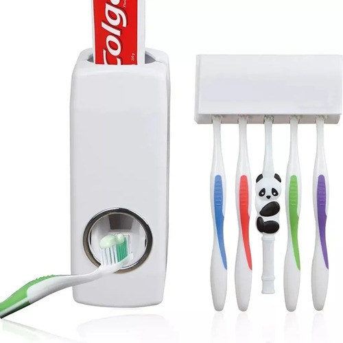 Dispensador Automatico Pasta Dental Y Porta Cepillo