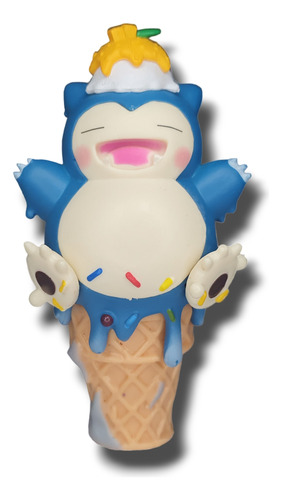 Figura Pokemon Snorlax 12cm Ice Cream Kawaii