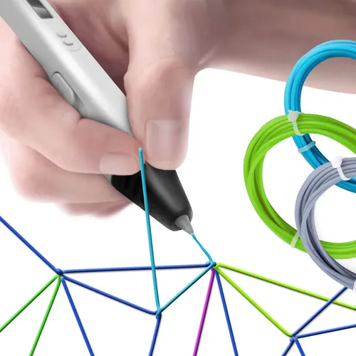Caneta 3D Mynt3d Printing Pen Tela OLED Temperatura Ajustável PLA