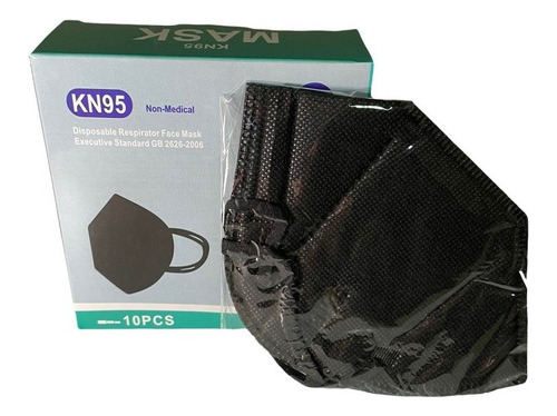 Mascarilla Kn95  - 100 Unidades Negro Liquidacion