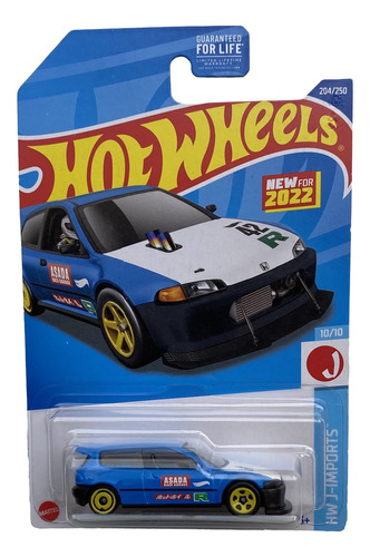 Hot Wheels 2022 (l) Hw J-import 204/250 - Honda Civic Custom