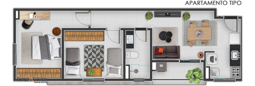 Imagem 6 de 15 de Apartamento Para Venda Em São José Dos Pinhais, Parque Da Fonte, 2 Dormitórios, 1 Banheiro, 1 Vaga - Sjp8448_1-1655374
