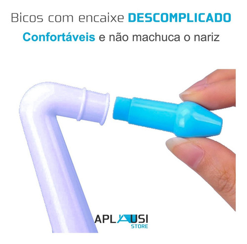Higienizador Lavador Nasal Ducha P/ Sinusite Rinite Alérgica