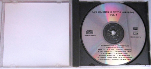 Varios Artistas - Los Mejores 15 Exitos Norteños Cd (Usado)