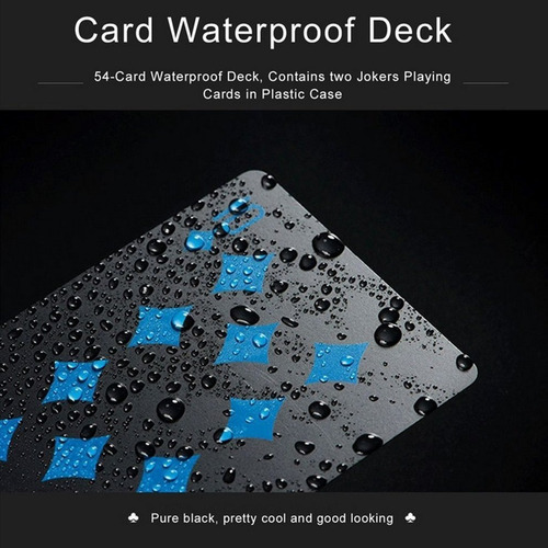 Poker Impermeable Pvc De Plástico Juego De Cartas De Juego C