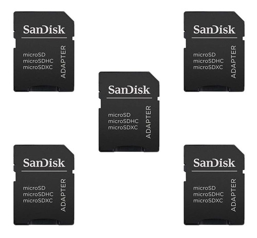 Adaptador Sd De Tarjeta De Memoria Sandisk Hasta 32gb 5-p...