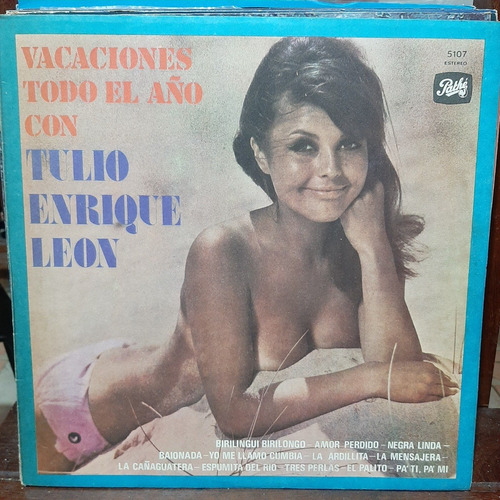 Vinilo Tulio Enrique Leon Vacaciones Todo El Año C5