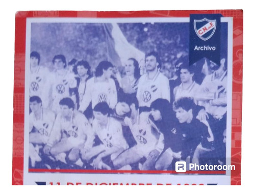 Carta De Nacional, Equipo Campeon Intercontinental 1988 (Usado)