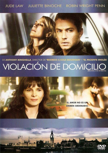 Dvd Original Violacion De Domicilio - Law Binoche Wright