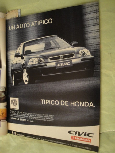 Publicidad Honda Civic Sedan Lx Año 1998