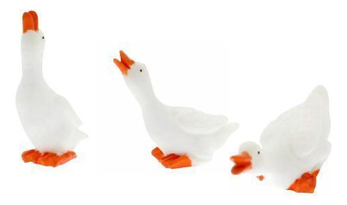 4 X 3pcs Duck Garden Statues Funny Simulation Home Ordinary