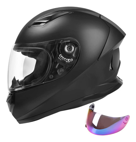 Jagasol Dot - Cascos Ligeros De Cara Completa Para Motocicle