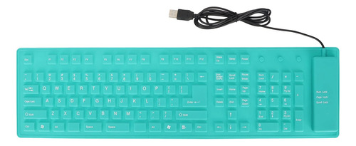 Teclado Plegable Silicona Con Cable Yoidesu/verde