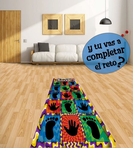 Imagen 3 de 5 de Juegos Casa Jardin Crazy Step Juego Tapete Loco