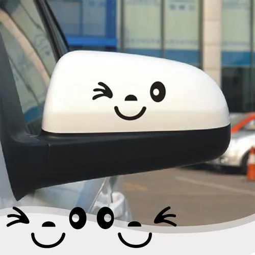 Pegatinas En L Para Carrocería De Coche Con Cara Sonriente E