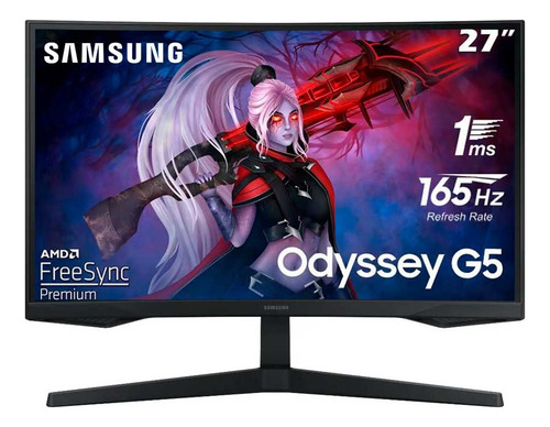 Monitor Samsung 27 Qhd 165hz 1ms Curvo Hdr10 Freesync