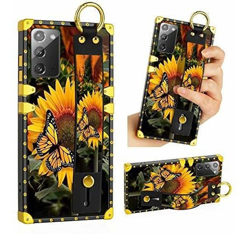 Samsung Galaxy Note  G Banda Caso Girasol Mariposa Actu...