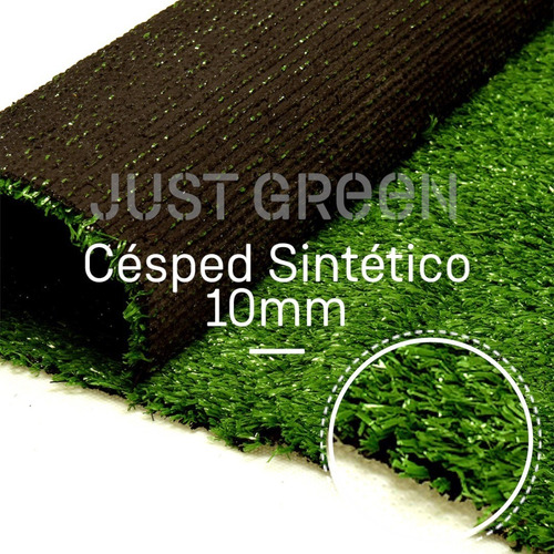 Cesped Pasto Sintetico 10mm Premium Alto Transito 2m2