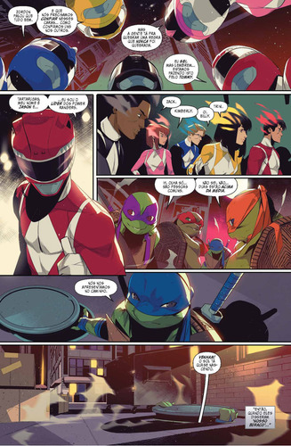 Power Rangers E Tartarugas Ninja Vol.01, De Ryan Parrott., Vol. 1. Editorial Pipoca & Nanquim, Tapa Dura En Português, 2024