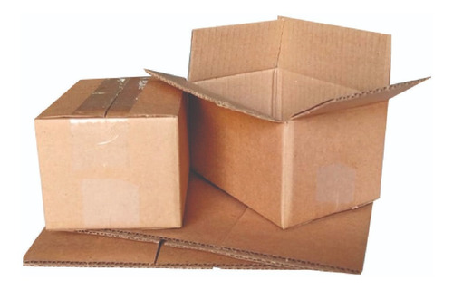 Imagen 1 de 3 de Caja Carton E-commerce 16x11 X9cm 50 Pzas Corrugado Kraft