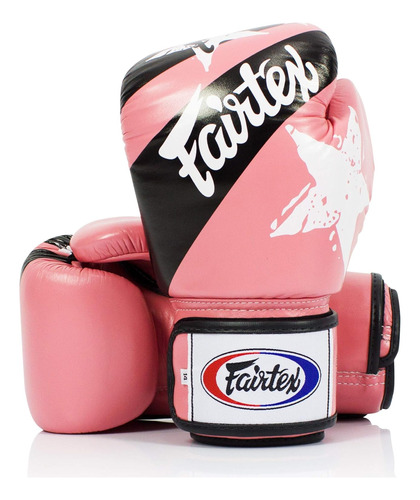 Guantes De Boxeo Unisex Fairtex, 12 Oz, Rosa, Velcro