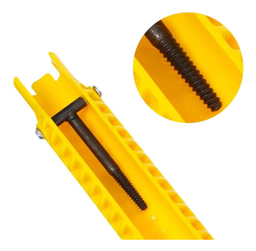 Chave Muntifulcional Para Manutenção De Pia 8 Em 1 Cor Amarelo