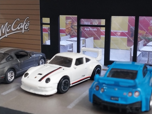 Diorama 1/64 Modelo Mc Donalds Com Luz Maquete Cenario Fotos