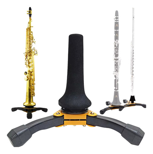 Suporte De Chão - Sax - Clarinete - Flauta - Oboe - Versátil