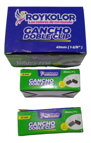 Ganchos De Loteria  Clips 25mm Y 19mm Y 41mm  Pack De 10 