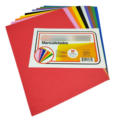 Kit De Foamy Para Manualidades 10 Colores Surtidos Foami