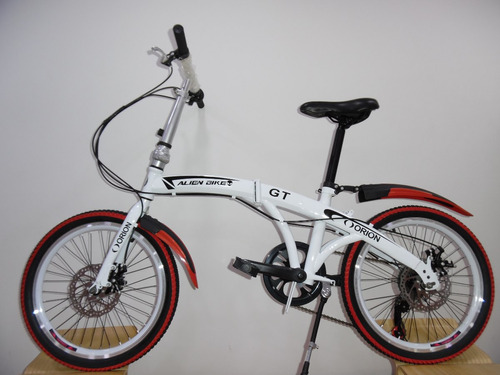 Bicicleta Plegable Rin 20  7 Cambios Shimano Alien Bike