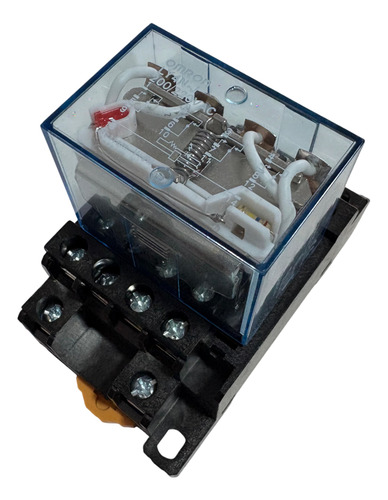 Ly4n-j-220vac Relevador + Base Ptf14a-e 14 Pin 220vac Omron