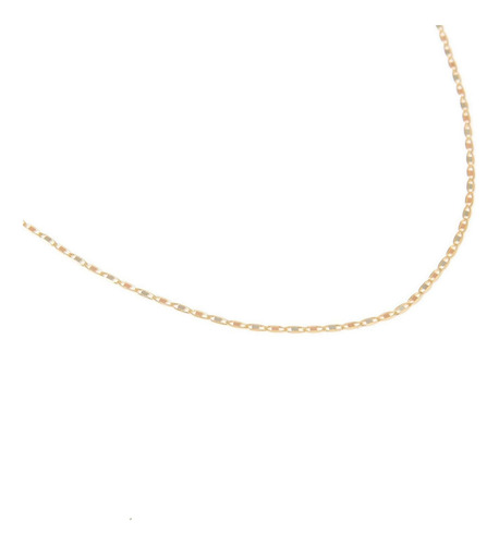 Cadena Valentina Espejo Tritono 1mm 40cm Oro Solido 10k Color Dorado