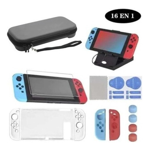Kit De Protección For Nintendo Switch 16 En 1