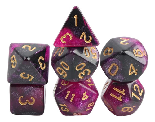 3 X 7x Dados Poliédricos Juego De Fiesta Juego De Estrella