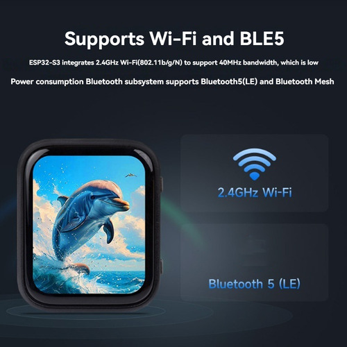 Tela De Toque Capacitiva Amoled Esp32-s3 De 1,8 Polegadas De