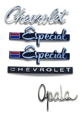  Emblemas Plaquetas Manuscrito Chevrolet Opala Especial 72