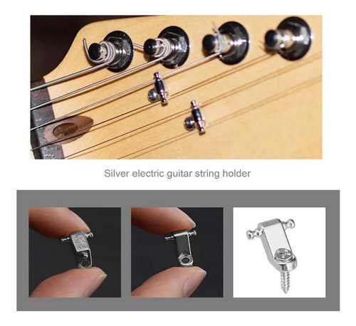 2 Retenedores De Cuerdas De Guitarra Eléctrica, Argén