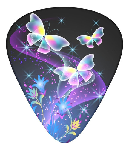 Paquete De 12 Púas De Guitarra Rainbow Butterflies Púas De P